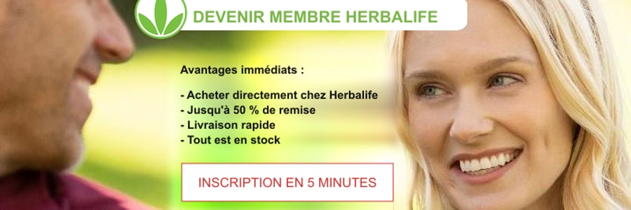 Devenez Membre Herbalife : achetez directement chez Herbalife, remise jusqu'à 50 %, livraison rapide, tout en stock