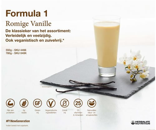 Herbalife Formule 1 shake Romige vanille