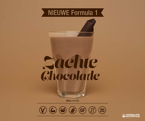 Shakebeker chocolade shake